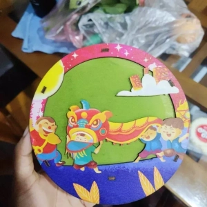 Đèn Lồng Gỗ Trung Thu Cho Bé In UV