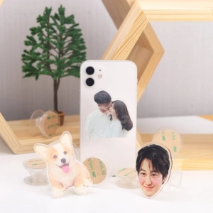 Giá Đỡ Điện Thoại Popsockets In Theo Yêu Cầu Chất Liệu Mica Trong Suốt In 2 Mặt, Kích Thước 5cm 1
