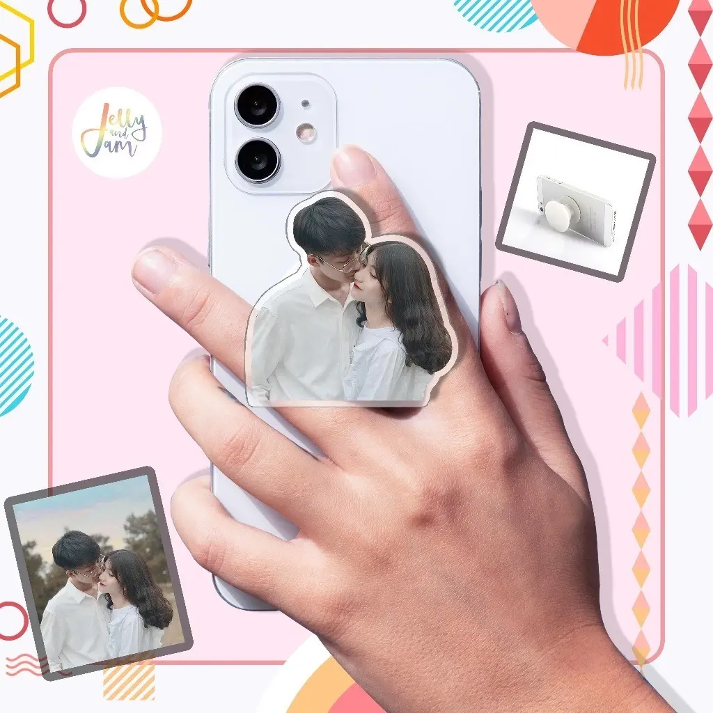 Giá Đỡ Điện Thoại Popsockets In Theo Yêu Cầu Jelly And Jam , In Theo Yêu Cầu Chất Liệu Mica Trong Suốt In 2 Mặt, Kích Thước 5cm 2 Giá Đỡ Điện Thoại Popsockets In Theo Yêu Cầu Jelly And Jam , In Theo Yêu Cầu Chất Liệu Mica Trong Suốt In 2 Mặt, Kích Thước 5cm 1