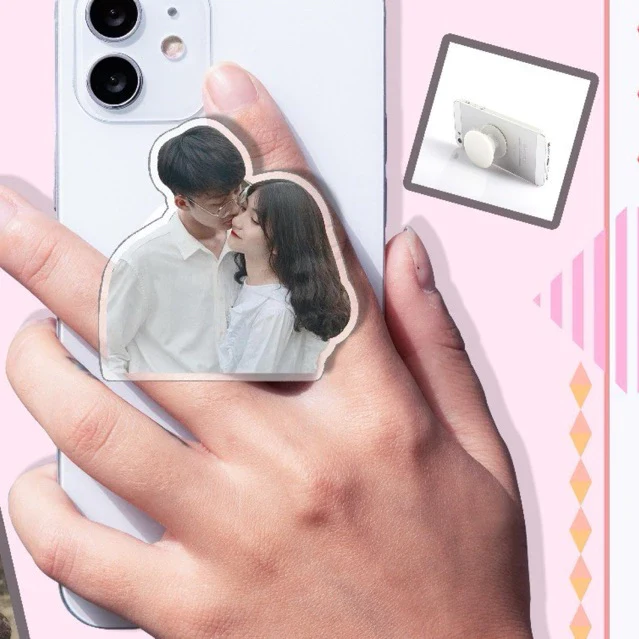 Giá Đỡ Điện Thoại Popsockets In Theo Yêu Cầu Chất Liệu Mica Trong Suốt In 2 Mặt, Kích Thước 5cm 3 Giá Đỡ Điện Thoại Popsockets In Theo Yêu Cầu Chất Liệu Mica Trong Suốt In 2 Mặt, Kích Thước 5cm 2