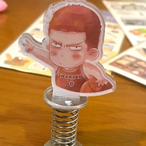 Lắc Lò Xo Nhân Vật Miyagi Ryota Hisashi Mitsui Trong Slam Dunk Bằng Mica Dễ Thương, In Theo Yêu Cầu, Trang Trí Ô Tô , Xe Đạp, Để Bàn Trang Trí Phụ Kiện