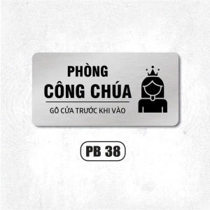 Mẫu Bảng Tên Phòng Alu Bạc Siêu Hot - Bảng Tên Cửa Phòng - Phun In UV 1