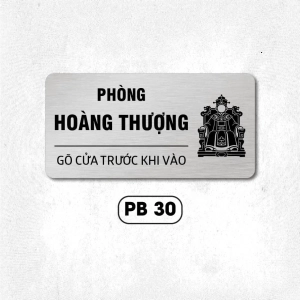 Mẫu Bảng Tên Phòng Alu Bạc Siêu Hot - Bảng Tên Cửa Phòng - Phun In UV 6