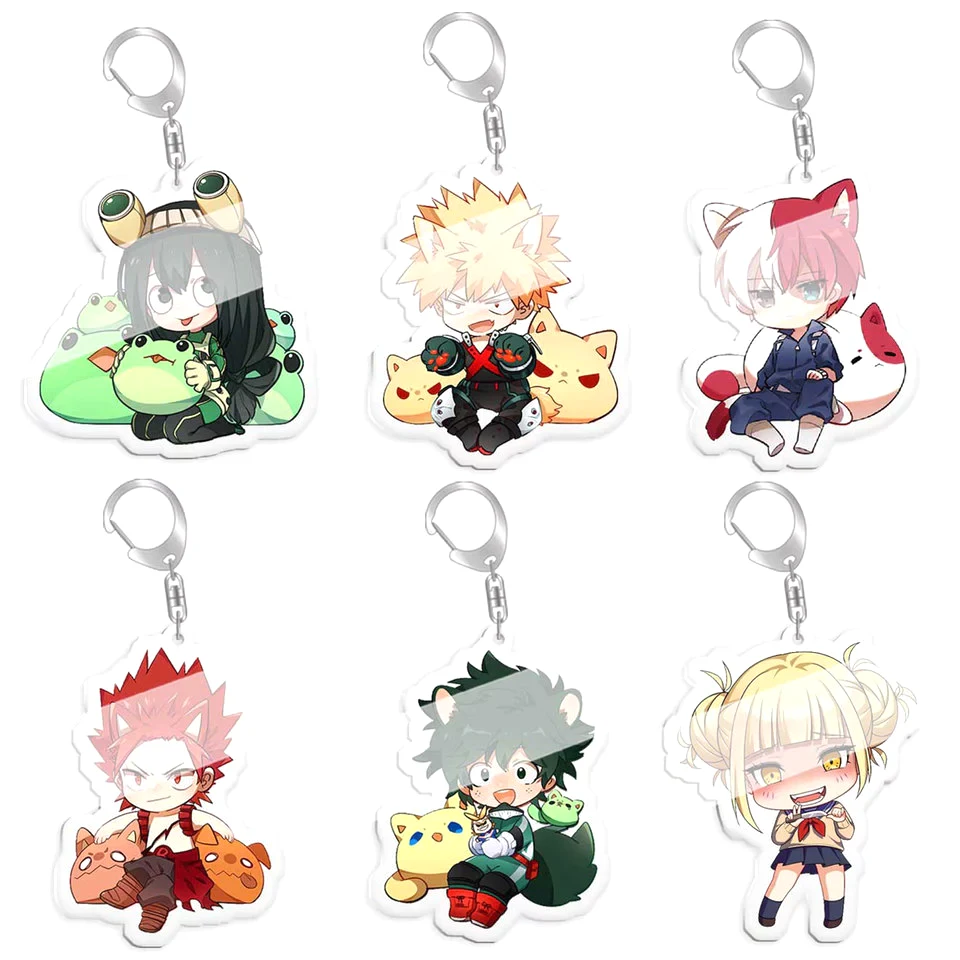 MHA Anime College Fashion Anime Merchandise Keychain Cartoon Character Double Sided Acrylic Key Chain Fans 6 MHA Anime College Fashion Anime Merchandise Keychain Cartoon Character Double Sided Acrylic Key Chain Fans 5