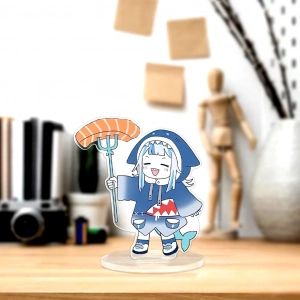 Mô Hình Đứng Standee Mica Anime In Hình Gura Chibi Siêu Dễ Thương ,trưng Bày Góc Học Tập Để Bàn Làm Việc 1