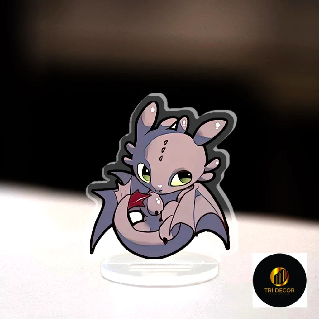 Mô Hình Mini Bí Kíp Luyện Rồng Standee Chibi How To Train Your Dragon Hiccup Răng Sún Bộ Sưu Tập Rồng 3,5cm 7