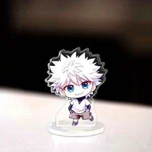 Mô Hình Mini Hunter X Hunter Standee Killua Zoldyck Gon Freecss Anime Manga Chibi Trang Trí Góc Học Tập Cao 3cm 1