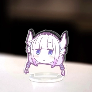 Mô Hình Mini Tohru Standee Chibi Anime Manga Hầu Gái Rồng Nhà Kobayashi Tohru Kanna Kamui Trang Trí Góc Học Tập Cao 3cm