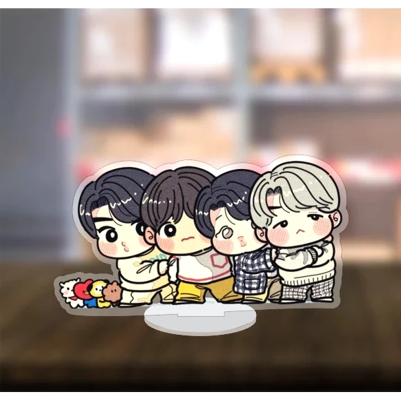 Mô Hình Standee Chibi Dễ Thương 5cm/8cm, In Theo Yêu Cầu Mica Trong Suốt In 2 Mặt , Trang Trí Treo Cặp, Balo 3