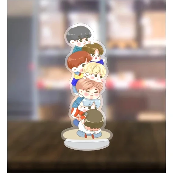 Mô Hình Standee Chibi Dễ Thương 5cm/8cm, In Theo Yêu Cầu Mica Trong Suốt In 2 Mặt , Trang Trí Treo Cặp, Balo 6