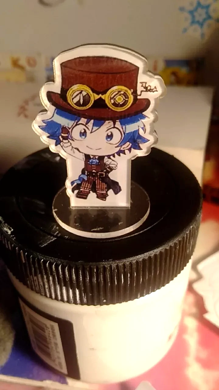 Mô Hình Standee Iruma Giá Đáo Ver Steampunk Mica Chibi Arcylic Anime Mairimashita! Iruma-kun Trưng Bày 1 Mô Hình Standee Iruma Giá Đáo Ver Steampunk Mica Chibi Arcylic Anime Mairimashita! Iruma-kun Trưng Bày