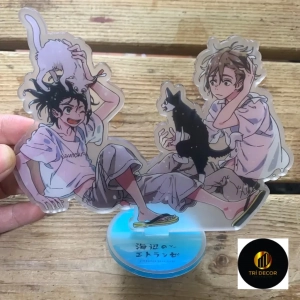 Mô Hình Standee Người Lạ Bên Bờ Biển Umibe No Etranger Chibana Mio Hashimoto Shun Phụ Kiện Trang Trí Để Bàn Góc Học Tập 1