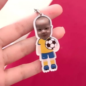 Móc Chìa Khóa Đáng Yêu Cho Bé Cắt Ảnh Theo Yêu Cầu In Hình Cute