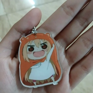 Móc Chìa Khóa Himouto Umaru-Chan Dễ Thương, Theo Yêu Cầu Mica Trong Suốt In 2 Mặt , Trang Trí Treo Cặp, Balo 1