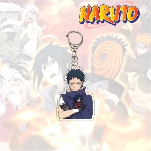 Móc Chìa Khóa Hình Anime Naruto Bằng Acrylic Dễ Thương Làm Quà Tặng Bạn Bè, Chất Liệu Mica Trong Suốt In 2 Mặt, Kích Thước 5cm , Trang Trí Treo Cặp, Balo 1
