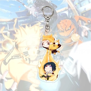 Móc Chìa Khóa Hình Anime Naruto Bằng Acrylic Dễ Thương Làm Quà Tặng Bạn Bè, Chất Liệu Mica Trong Suốt In 2 Mặt, Kích Thước 5cm , Trang Trí Treo Cặp, Balo