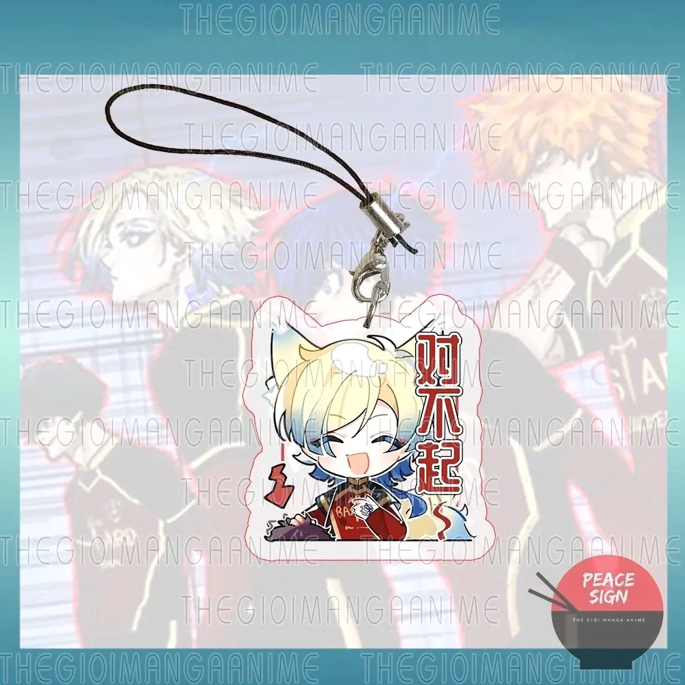 Móc Dây Treo Điện Thoại Blue Lock Ver Tai Chữ In Hình Anime Chibi Mica Trong Acrylic Móc Khóa 3 Móc Dây Treo Điện Thoại Blue Lock Ver Tai Chữ In Hình Anime Chibi Mica Trong Acrylic Móc Khóa 2