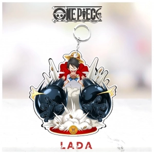 Móc Khóa Acrylic Anime One Piece Đảo Hải Tặc Luffy , Mica Trong Suốt In 2 Mặt, Kích Thước 5cm , Trang Trí Treo Cặp, Balo 1