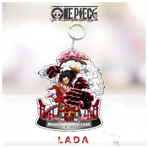 Móc Khóa Acrylic Anime One Piece Đảo Hải Tặc Luffy , Mica Trong Suốt In 2 Mặt, Kích Thước 5cm , Trang Trí Treo Cặp, Balo