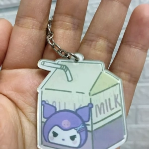 Móc Khoá Acrylic Hoạt Hình Sanrio Kuromi Melody Cinnamoroll Pompurin Kitty Pochacco Dễ Thương, Chất Liệu Mica Trong Suốt In 2 Mặt, Kích Thước 5cm , Trang Trí Treo Cặp, Balo 1