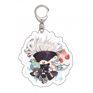 Móc Khóa Acrylic In Hình Nhân Vật Trong Phim Anime Jujutsu Kaisen Hai Mặt Nhiều Kiểu Dáng Tùy Chọn Dễ Thương Trang Trí Mica Trong Suốt In 2 Mặt, Kích Thước 5cm , Trang Trí Treo Cặp, Balo 1