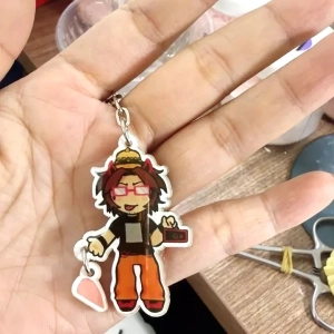Móc Khóa Acrylic Keychains Magnetic - RBL Chance Itrapped 007n7 Azure TwoTime Elliot Kawaii Game Character, In Theo Yêu Cầu Mica Trong Suốt In 2 Mặt , Trang Trí Treo Cặp, Balo 1