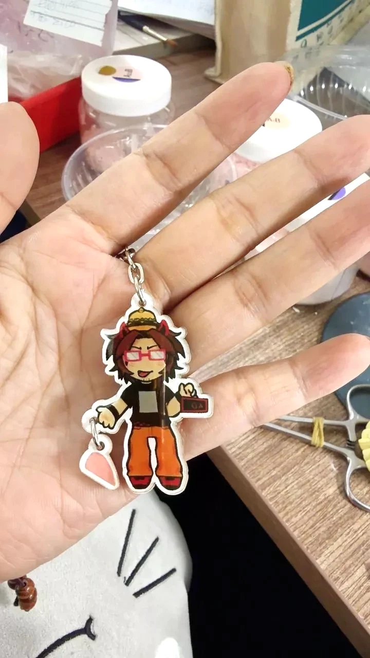 Móc Khóa Acrylic Keychains Magnetic - RBL Chance Itrapped 007n7 Azure TwoTime Elliot Kawaii Game Character, In Theo Yêu Cầu Mica Trong Suốt In 2 Mặt , Trang Trí Treo Cặp, Balo 1