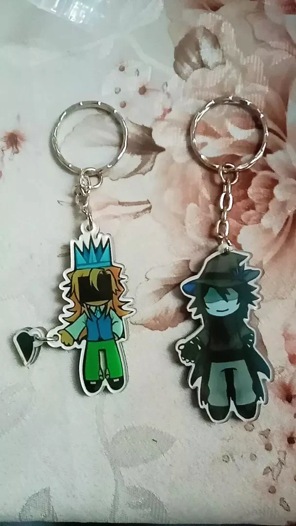 Móc Khóa Acrylic Keychains Magnetic - RBL Chance Itrapped 007n7 Azure TwoTime Elliot Kawaii Game Character, In Theo Yêu Cầu Mica Trong Suốt In 2 Mặt , Trang Trí Treo Cặp, Balo 4