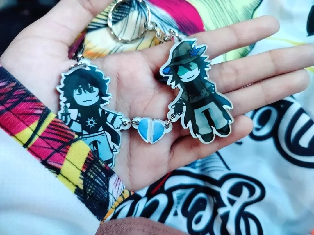 Móc Khóa Acrylic Keychains Magnetic - RBL Chance Itrapped 007n7 Azure TwoTime Elliot Kawaii Game Character, In Theo Yêu Cầu Mica Trong Suốt In 2 Mặt , Trang Trí Treo Cặp, Balo 6