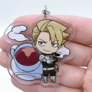 Móc Khoá Anime Fairy Tail Natsu Dragneel Gray·fullbuster Cosplay Anime Manga , Mica Trong Suốt In 2 Mặt, Kích Thước 5cm , Trang Trí Treo Cặp, Balo 1