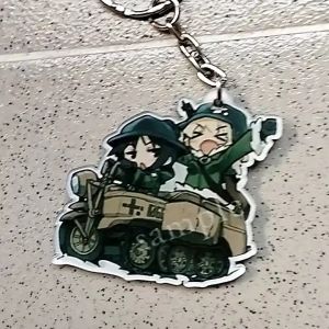 Móc Khoá Anime Girls Last Tour, Shoujo Shuumatsu Ryokou Nhân Vật Kawaii Chito And Yuri Phụ Kiện Trang Trí Dễ Thương Chất Liệu Mica Trong Suốt In 2 Mặt, Kích Thước 5cm , Trang Trí Treo Cặp, Balo
