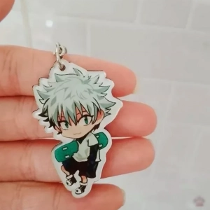 Móc Khóa Anime Hunter X Hunter Hisoka Kurapika Killua Zoldyck Hai Mặt Bằng Acrylic Làm Theo Yêu Cầu, Chất Liệu Mica Trong Suốt In 2 Mặt, Kích Thước 5cm , Trang Trí Treo Cặp, Balo