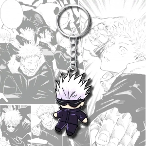 Móc Khóa Anime Jujutsu Kaisen Chú Thuật Hồi Chiến Mica Trong Suốt In 2 Mặt, Kích Thước 5cm , Trang Trí Treo Cặp, Balo 1