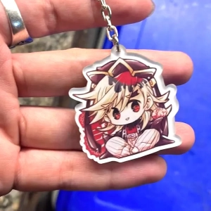 Móc Khóa Anime Kimetsu No Yaiba (Thượng Quỷ), In Theo Yêu Cầu Mica Trong Suốt In 2 Mặt , Trang Trí Treo Cặp, Balo