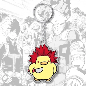 Móc Khóa Anime My Hero Academia Shoto Deku Bakugo Vịt Vàng Meme Phụ Kiện Trang Trí Túi Xách Ba Lô 1