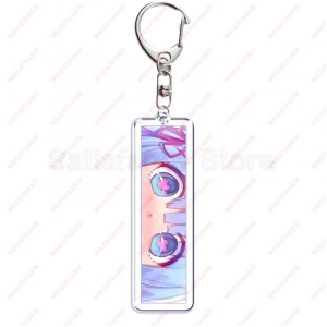 Móc Khóa Anime Waifu Girls Eyes, Double Sided Acrylic, Pendant Key Ring , Mica Trong Suốt In 2 Mặt, Kích Thước 5cm , Trang Trí Treo Cặp, Balo 1