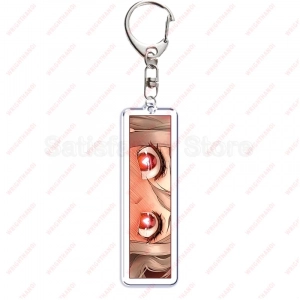 Móc Khóa Anime Waifu Girls Eyes, Double Sided Acrylic, Pendant Key Ring , Mica Trong Suốt In 2 Mặt, Kích Thước 5cm , Trang Trí Treo Cặp, Balo