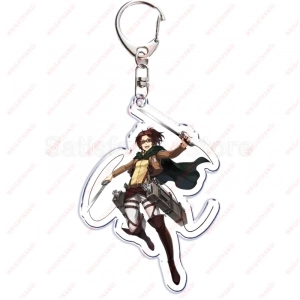 Móc Khóa Attack On Titan Hình Huy Hiệu Và Các Nhân Vật Siêu Ngầu Levi Eren Hange Mikasa Phụ Kiện Trang Trí Túi Xách Balo 1