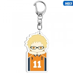 Móc Khóa Bằng Kim Loại Hình Nhân Vật Anime Haikyuu Dễ Thương Tiện Dụng, Theo Yêu Cầu Mica Trong Suốt In 2 Mặt , Trang Trí Treo Cặp, Balo