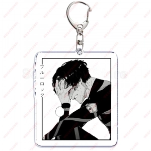 Móc Khóa Blue Lock Anime Bóng Đá Meguru Yoichi Acrylic Dễ Thương Phụ Kiện Trang Trí Balo Túi Xách, Chất Liệu Mica Trong Suốt In 2 Mặt, Kích Thước 5cm , Trang Trí Treo Cặp, Balo 1