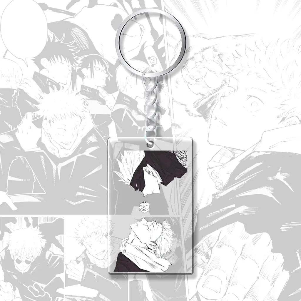 Móc Khóa Cạnh Vuông Jujutsu Kaisen Chibi Anime Chú Thuật Hồi Chiến Gojo Satoru Itadori Yuji Phụ Kiện Túi Xách 6 Móc Khóa Cạnh Vuông Jujutsu Kaisen Chibi Anime Chú Thuật Hồi Chiến Gojo Satoru Itadori Yuji Phụ Kiện Túi Xách 5