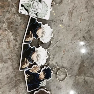 Móc Khóa Cạnh Vuông Jujutsu Kaisen Chibi Anime Chú Thuật Hồi Chiến Gojo Satoru Itadori Yuji Phụ Kiện Túi Xách