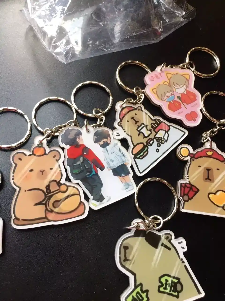 Móc Khóa CAPYBARA In Hình Chuột Lang Nước Bộ Trưởng Bộ Ngoại Giao Mica Acrylic Chibi Xinh Xắn Dễ Thương 8