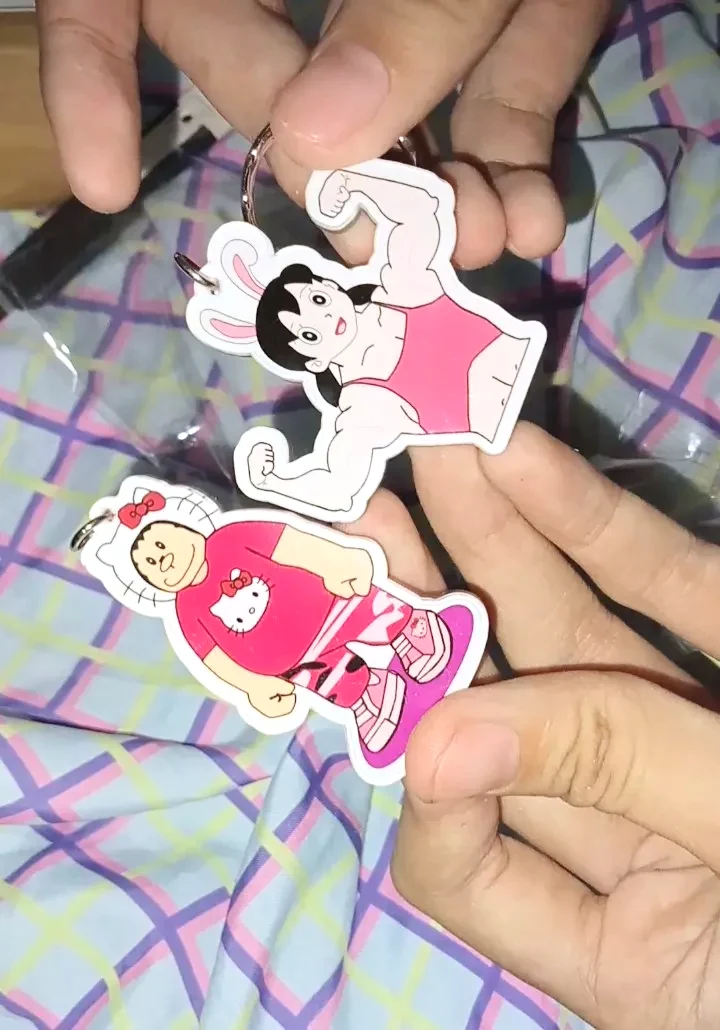 Móc Khoá Chaien Kitty Shizuka Cơ Bắp Dễ Thương, Móc Khóa Treo Cặp. Balo In Theo Yêu Cầu 2 Móc Khoá Chaien Kitty Shizuka Cơ Bắp Dễ Thương, Móc Khóa Treo Cặp. Balo In Theo Yêu Cầu 1