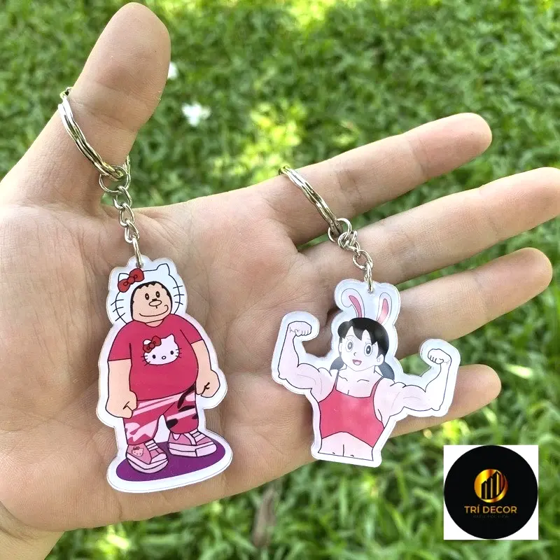 Móc Khoá Chaien Kitty Shizuka Cơ Bắp Dễ Thương, Móc Khóa Treo Cặp. Balo In Theo Yêu Cầu 6 Móc Khoá Chaien Kitty Shizuka Cơ Bắp Dễ Thương, Móc Khóa Treo Cặp. Balo In Theo Yêu Cầu 5