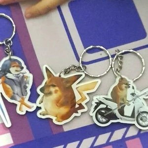 Móc Khóa Cheems Doge Meme Shiba Inu Làm Quà Tặng Bạn Bè, Chất Liệu Mica Trong Suốt In 2 Mặt, Kích Thước 5cm , Trang Trí Treo Cặp, Balo 1