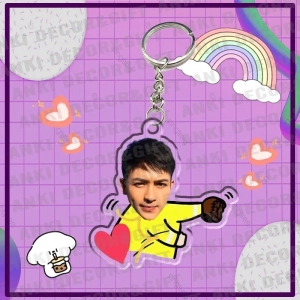 Móc Khoá Chibi Ghép Ảnh Cá Nhân Theo Yêu Cầu. Móc Khoá Mica Dễ Thương. Móc Khoá Quà Tặng Cute, Ý Nghĩa, Quà Sinh Nhật