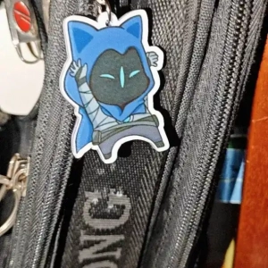 Móc Khoá Chibi Omeow - Mèo Omen Nhảy - Valorant Làm Theo Yêu Cầu, Chất Liệu Mica Trong Suốt In 2 Mặt, Kích Thước 5cm , Trang Trí Treo Cặp, Balo 1