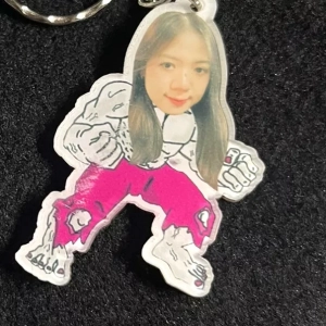Móc Khóa Chibi Troll Chị Em Chiến Chibi, Dành Cho Bạn Bè Người Yêu, Bạn Bè, Người Thân, Làm Theo Yêu Cầu, Chất Liệu Mica Trong Suốt In 2 Mặt, Kích Thước 5cm , Trang Trí Treo Cặp, Balo 1