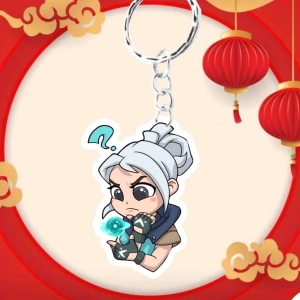 Móc Khoá Chibi Valorant- Mèo Omen Nhảy, Chất Liệu Mica Trong Suốt In 2 Mặt, Kích Thước 5cm , Trang Trí Treo Cặp, Balo Chất Liệu Mica Trong Suốt In 2 Mặt, Kích Thước 5cm , Trang Trí Treo Cặp, Balo